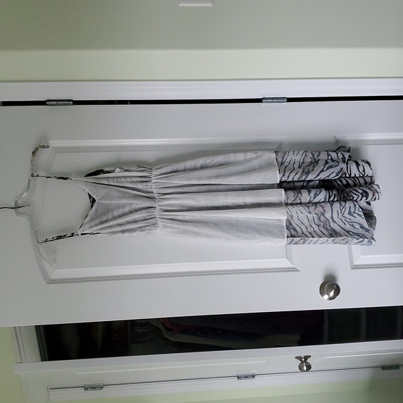 Stylish High Low Zebra Print Dress - Picture 4 of 12